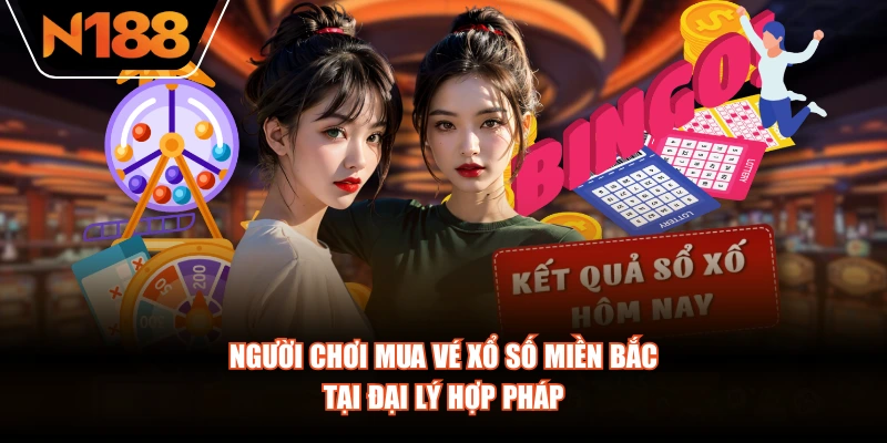 Người chơi mua vé xổ số miền Bắc tại đại lý hợp pháp